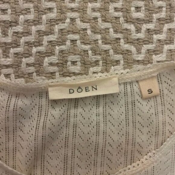 Doen Annie pointelle long sleeve tee, small - Picture 3 of 3